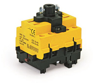 Выключатель нагрузки трёх полюсный  с установк. на монтажн. плату