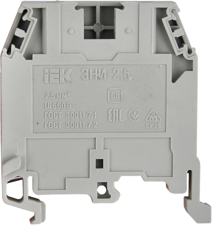 Зажим наборный ЗНИ-2,5мм2 (JXB24А) серый IEK