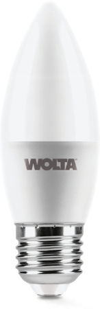 Лампа LED WOLTA C37 10Вт 900лм Е27 3000К   1/50