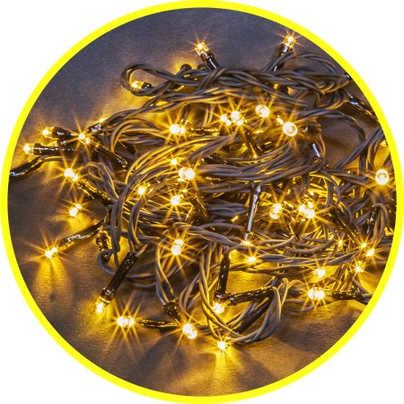 Гирлянда Navigator 14 021 NGF-S01-100WW-10-11.5m-230-C8-G-IP20