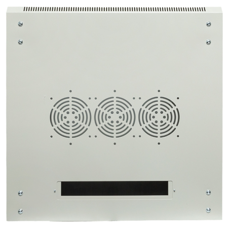 Шкаф настенный 19" TERACOM PRO 15U 600х600 мм дверь стеклянная с замком-ручкой серый