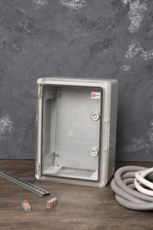 Щит пластиковый с монтажной платой прозр. дверь 350х250х150 мм IP65 EKF PROxima