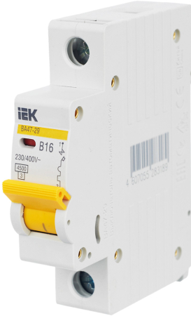 Авт. выкл. ВА47-29 1Р 16А 4,5кА х-ка В IEK