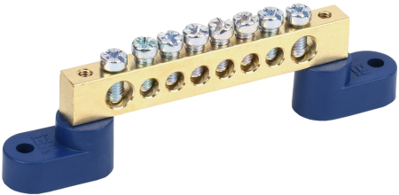 Шина N "ноль" на двух угловых изол ШНИ-8х12-8-У2-С IEK