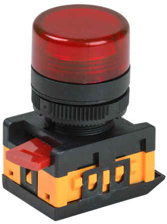 Лампа AL-22TE сигнальная d22мм красный неон/240В цилиндр IEK