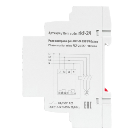 Реле контроля фаз RKF-24 EKF