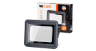 Светодиодный прожектор WFL-100W/06, 5500K, 100 W SMD, IP 65,цвет серый, слим