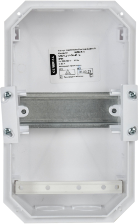 Корпус пластиковый ЩРВ-П-4 черн. прозр. дверь IP41 GENERICA