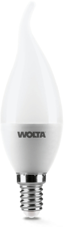Лампа LED WOLTA св н/в CD37 7.5Вт 625лм Е14 6500К   1/50