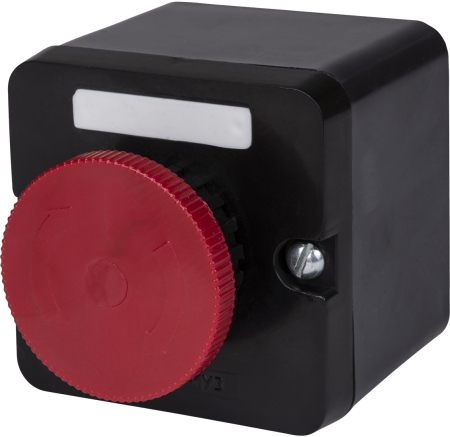 ПКЕ 212-1 красный гриб с фиксацией IP40 TDM