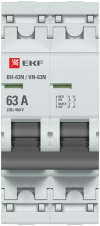 Выключатель нагрузки 2P 63А ВН-63N EKF PROxima