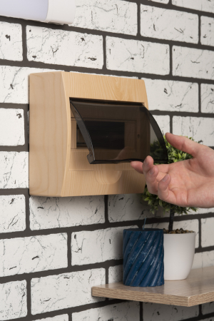 Щит распределительный навесной ЩРН-П-10 светлое дерево IP41 EKF PROxima