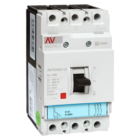 Автоматический выключатель AV POWER-1/3  16А 35kA TR