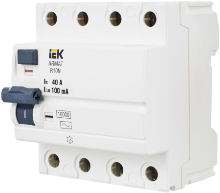 ARMAT ВДТ R10N 4P 40А 100мА тип AC IEK