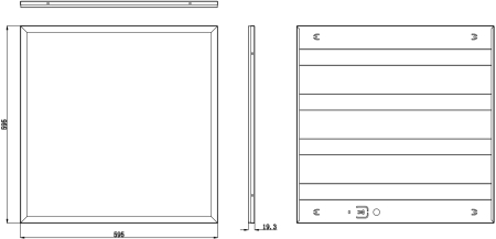 SPO-6-36-6K-M  ЭРА Светодиод. св-к 595x595x19 36Вт 3060Лм 6500К матовый