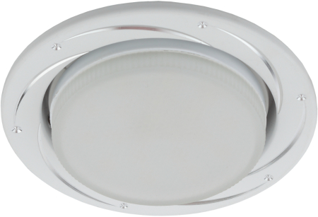 KL 77 AL/WH /1  KL 77 AL/WH /1 Светильник ЭРА под лампу Gx53,220V, 13W, серебро/белый