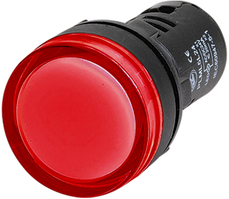 Сигнальный индикатор со встроенным  диодом 24В, красный