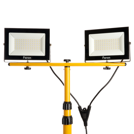 Светодиодный прожектор Feron LL-504  на штативе IP65 2*70W 6400K