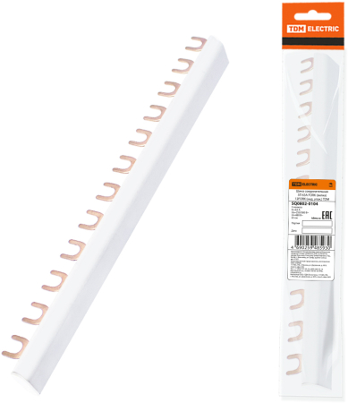 Шина соединительная 3П 63А FORK (вилка) 12FORK (инд. упак.) TDM