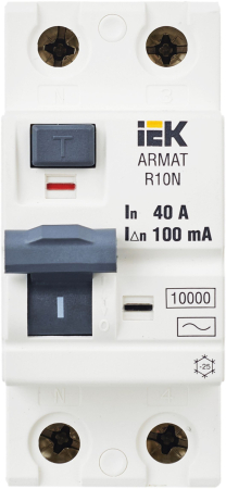 ARMAT ВДТ R10N 2P 40А 100мА тип AC IEK