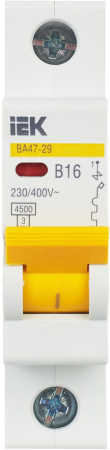 Авт. выкл. ВА47-29 1Р 16А 4,5кА х-ка В IEK