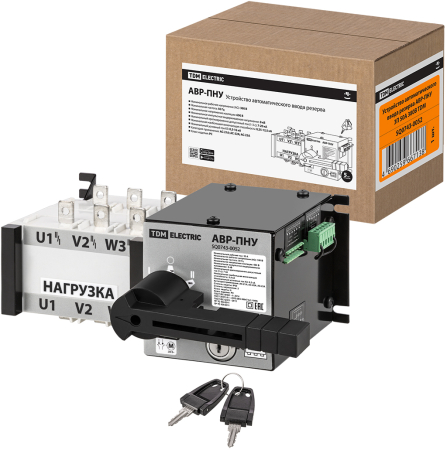 Устройство автоматического ввода резерва АВР-ПНУ 3П 50А 380В TDM