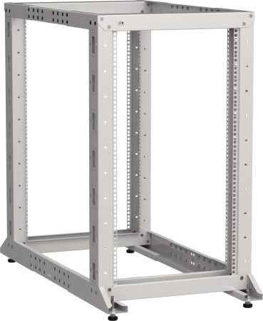 ITK LINEA F Стойка 2-рамная 33U 600х600-1000мм серая