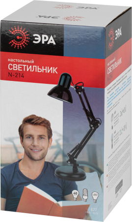 N-214-E27-40W-BU  Настольный светильник ЭРА N-214-E27-40W-BU Е27 с основанием синий