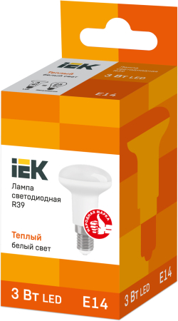 Лампа светодиодная ECO R39 рефлектор 3Вт 230В 3000К E14 IEK