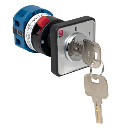 Переключатель кулачковый ПК-1-112 25А 2P «0-1» с ключом EKF PROxima