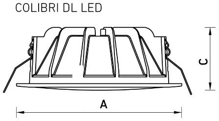 COLIBRI DL LED 19 EM 4000K светильник