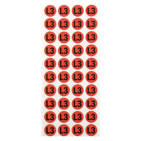 Наклейка "L3" d=20мм EKF PROxima