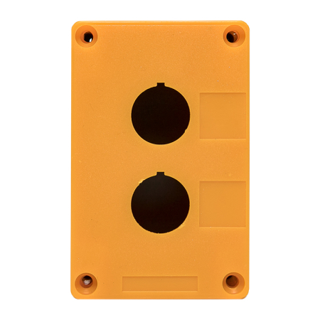 Корпус КП102 пластиковый 2 кнопки желтый EKF PROxima