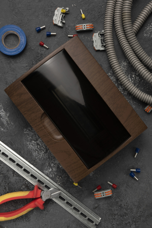 Щит распределительный навесной ЩРН-П-12 темное дерево IP41 EKF PROxima