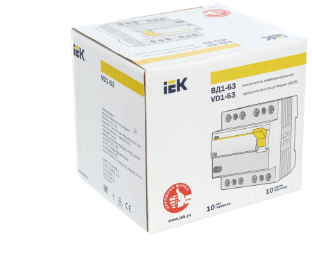 УЗО ВД1-63 4Р 40А 100мА IEK