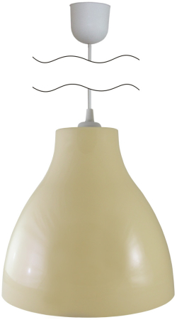 Светильник НСБ 21-60-012 УХЛ4 "Melodi" бежевый, шнур белый TDM