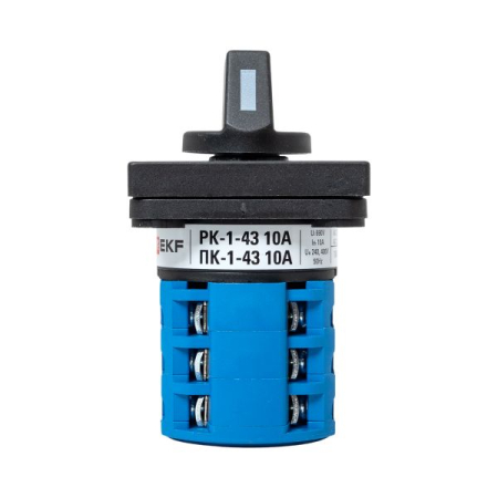 Переключатель кулачковый ПК-1-43 10А 3P "1-0-2" EKF PROxima