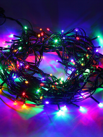 Гирлянды ENIN-10M  ЭРА Гирлянда LED Нить 10 м мультиколор 8 режимов, 220V, IP20
