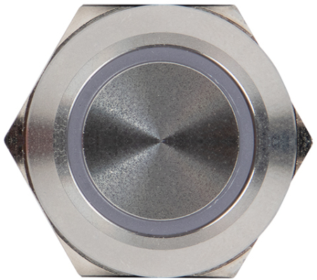 Кнопка S-Pro67 19 мм с фикс. с белой подсв. 24В EKF PROxima