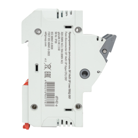 Предохранитель-разъединитель DF 14х51 2Р (тип ПВЦ)  EKF