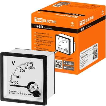 Вольтметр В96П 500В-1,5 TDM