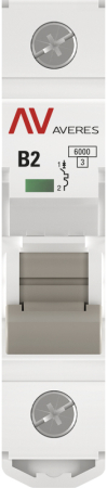 Выключатель автоматический AV-6 1P  2A (B) 6kA EKF AVERES