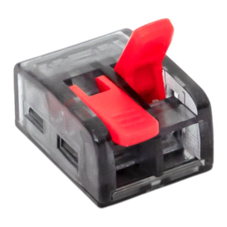 Строительно-монтажная клемма СМК 221-612 с рычагом 2 отверстия 0.5-4.0(6) мм2 EKF PROxima