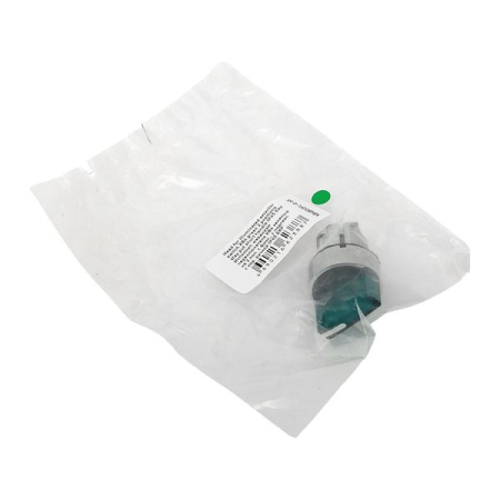 Исполнительный механизм переключателя ХB4 зеленый на 2 положения с фиксацией, с подсветкой с короткой ручкой IP65 EKF