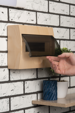 Щит распределительный навесной ЩРН-П-12 светлое дерево IP41 EKF PROxima