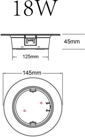 Светильник светодиодный встраиваемый ЭРА LED 21-18-4K круглый 18Вт 4000К