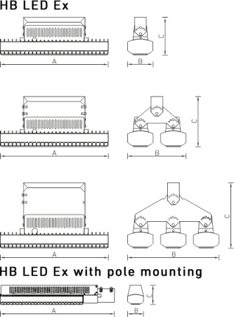 HB LED 75 D30 Ex 5000K светильник