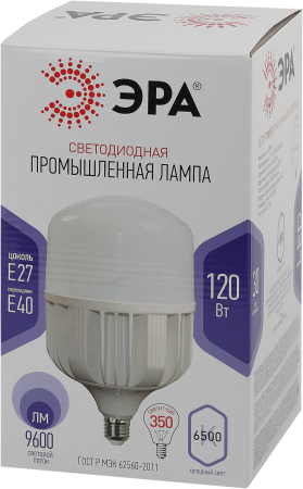 LED POWER T160-120W-6500-E27/E40  Лампа светодиодная ЭРА STD LED POWER T160-120W-6500-E27/E40 Е27 / Е40 120 Вт колокол холодный дневной свет