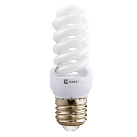 Лампа энергосберегающая FS8-спираль 11W 4000K E27 8000h EKF