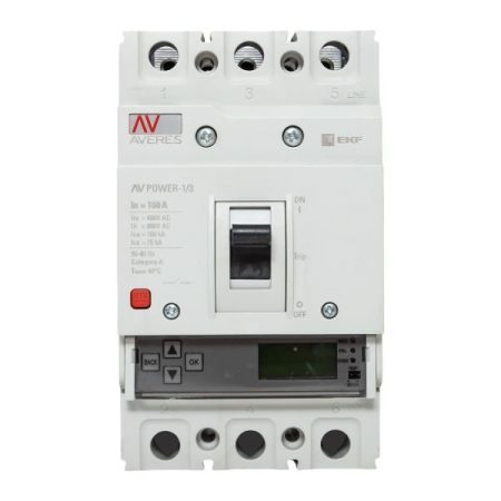 Автоматический выключатель AV POWER-1/3 160А 100kA ETU6.0 EKF AVERES
